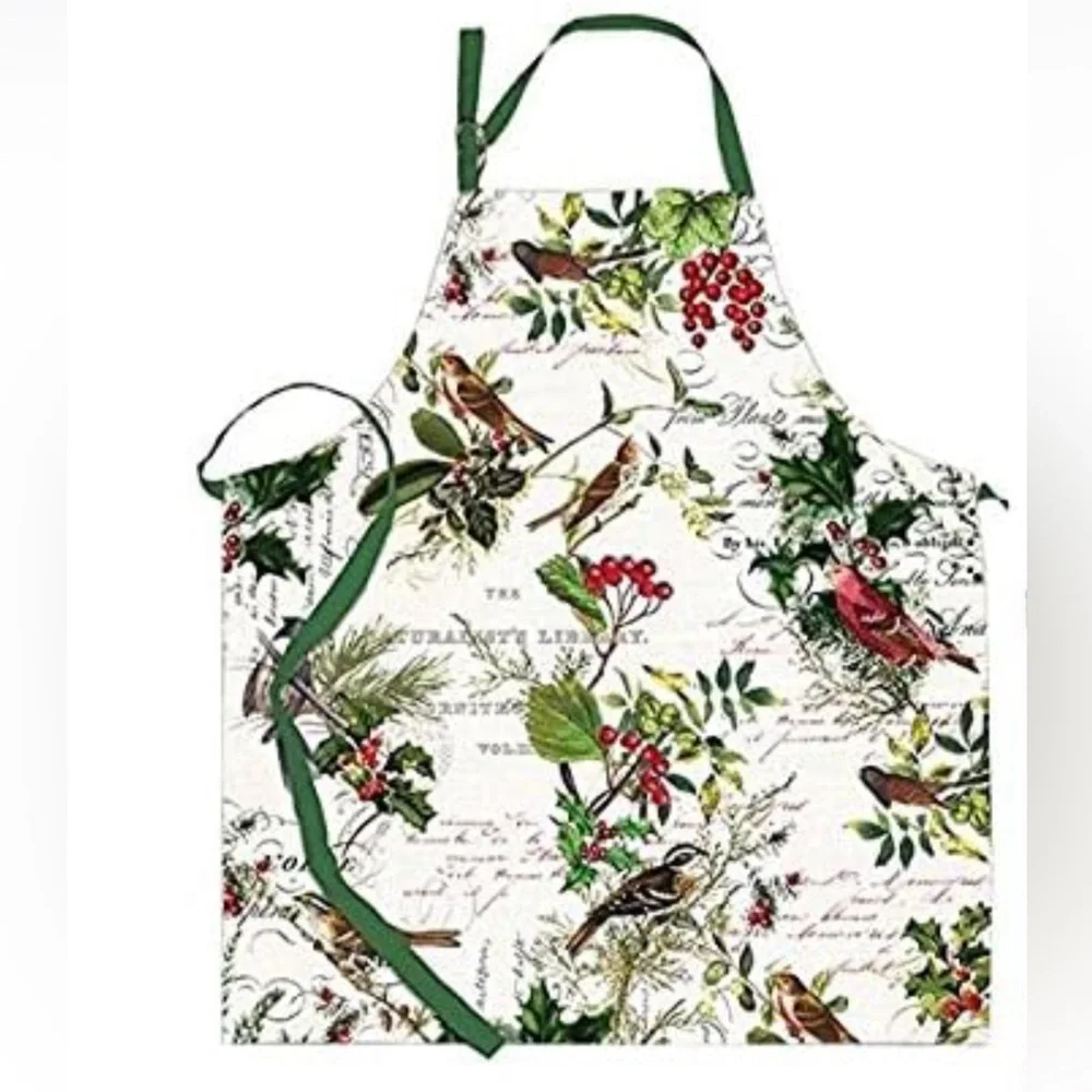 NWT Michel Design Works APR255 Adjustable Cotton Chef Apron, WInter’s Tale Apron